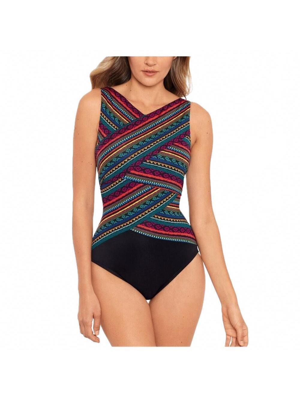 Miraclesuit Raya De Sol Brio One-Piece Slimming Swimsuit Women's Size 16